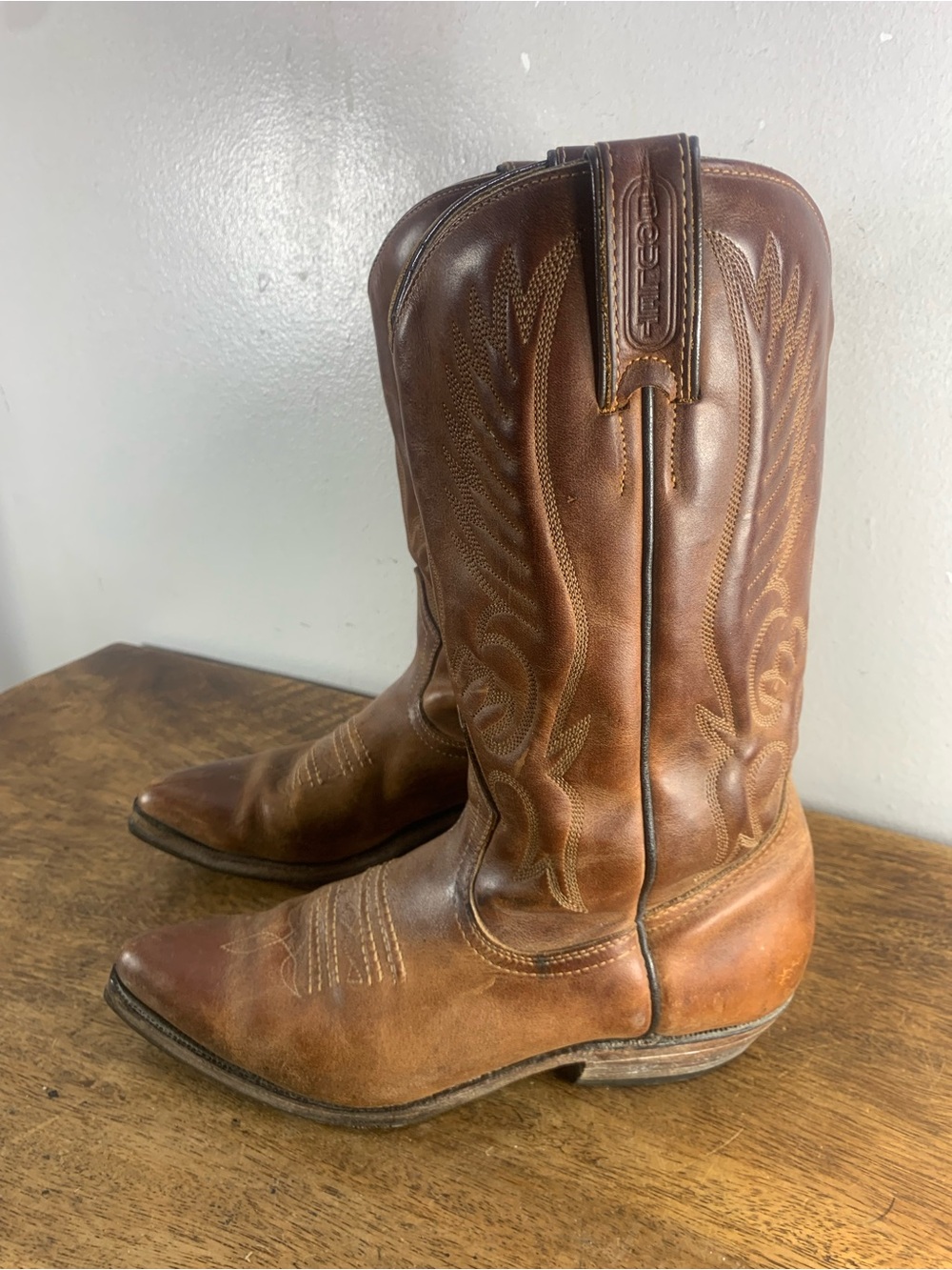 Boulet vintage cowboy leather boots